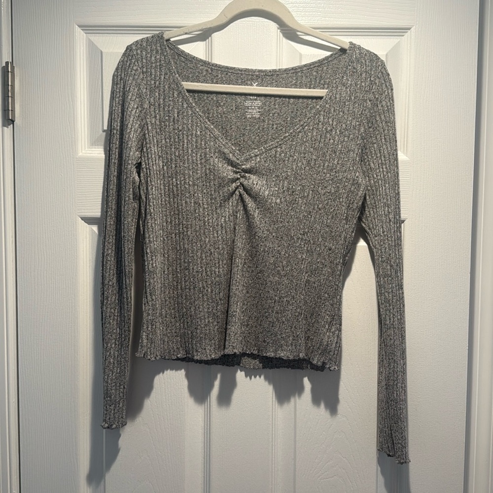 Women’s American Eagle Ribbed Long Sleeve Shirt- Size M